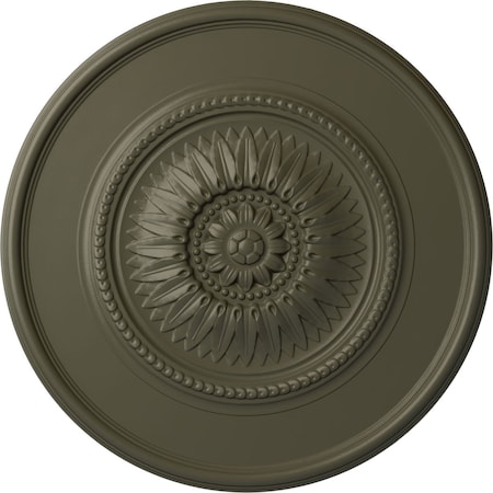 Ekena Millwork Wigan Ceiling Medallion, Hand-Painted Witch Hazel, 29 3/4"OD x 1 1/2"P CM29WGWHF